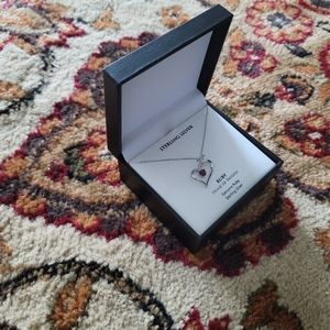 Necklace with pendant sterling silver stemped